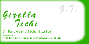 gizella tichi business card